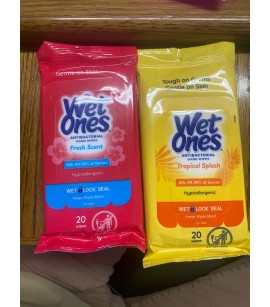 Wet Ones Antibacterial Hand Wipes. 102000 Units. EXW Alabama